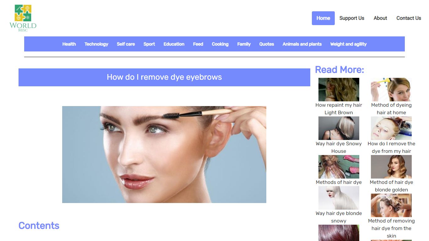 How do I remove dye eyebrows - poster
