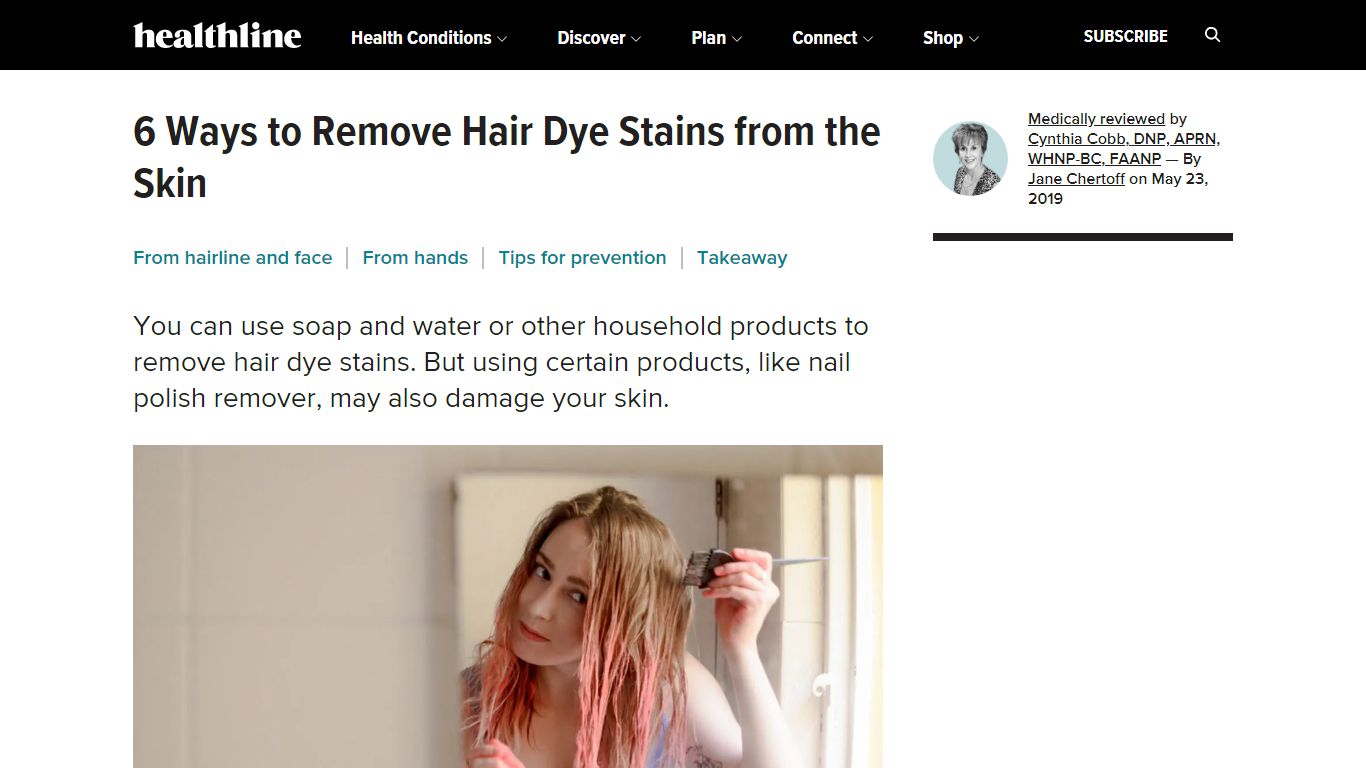 6 Ways to Remove Hair Dye Stains from the Skin - Healthline