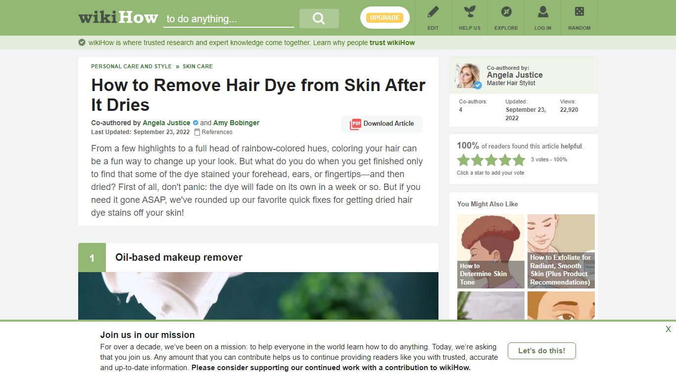 13 Simple Ways to Remove Hair Dye from Skin After It Dries - wikiHow