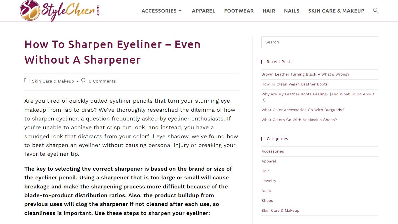 How To Sharpen Eyeliner – Even Without A Sharpener