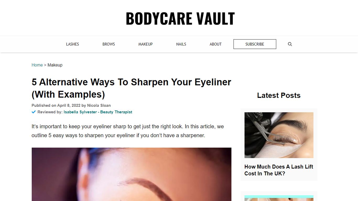 5 Alternative Ways To Sharpen Your Eyeliner (With Examples)