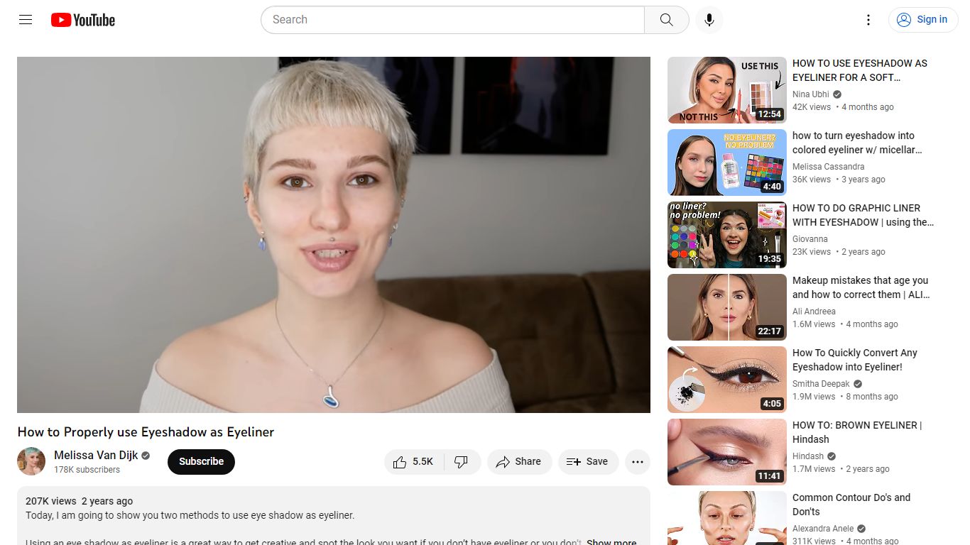 How to Properly use Eyeshadow as Eyeliner - YouTube