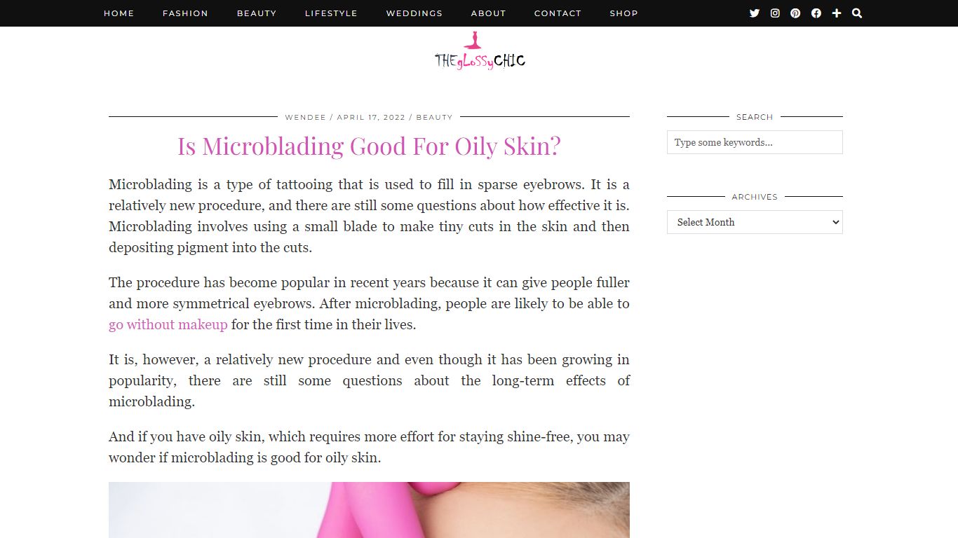 Is Microblading Good For Oily Skin? - The Glossychic