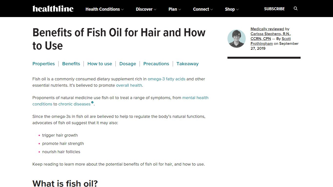 Benefits of Fish Oil for Hair and How to Use - Healthline