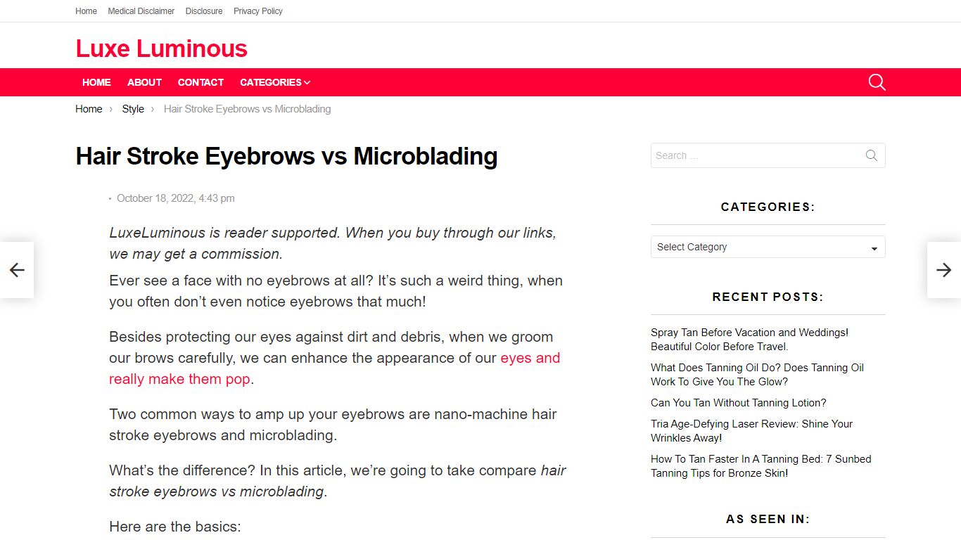 Hair Stroke Eyebrows vs Microblading - Luxe Luminous