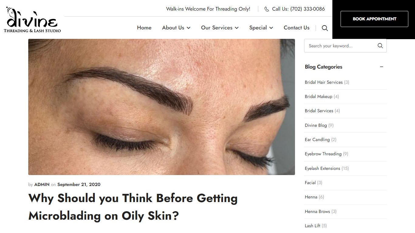 Why should you think before getting microblading on oily skin?