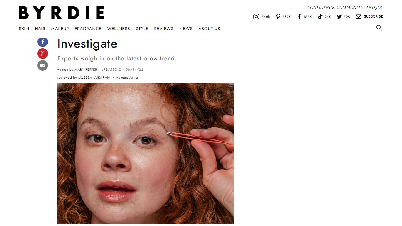 What Are Ombré Eyebrows? We Investigate - Byrdie