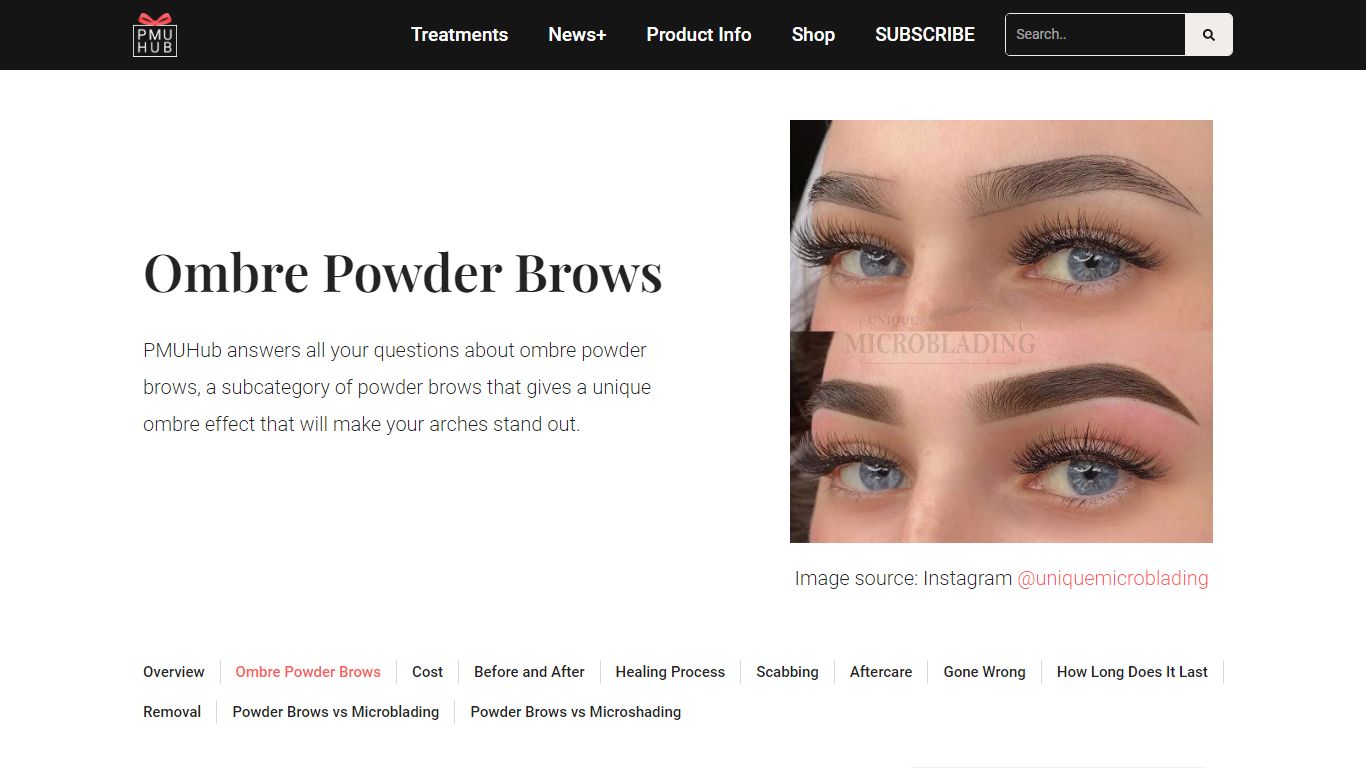 Ombre Brows 2022: Cost, Healing, Aftercare, Before and After - PMUHub