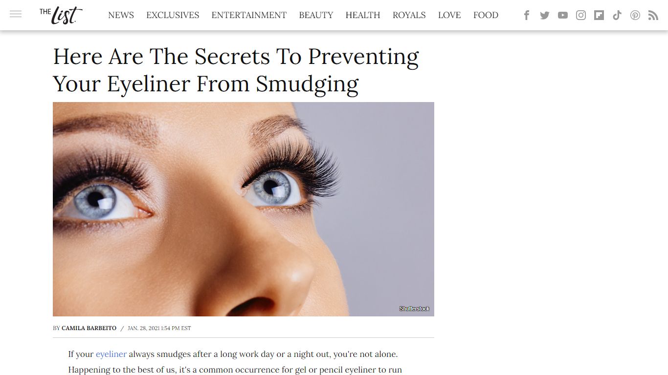 Here Are The Secrets To Preventing Your Eyeliner From Smudging
