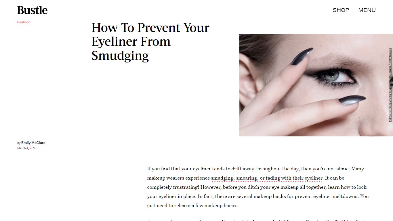 7 Ways To Prevent Your Eyeliner From Smudging, Smearing, Or Fading - Bustle