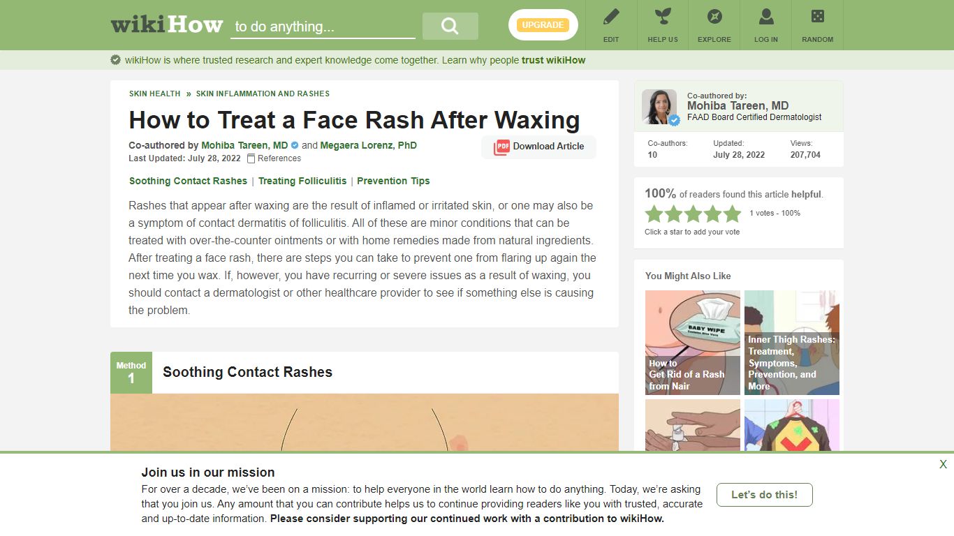 3 Ways to Treat a Face Rash After Waxing - wikiHow