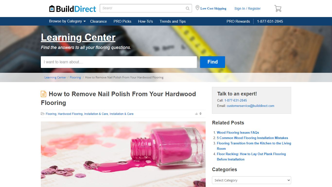 How to Remove Nail Polish From Your Hardwood Flooring - Learning Center