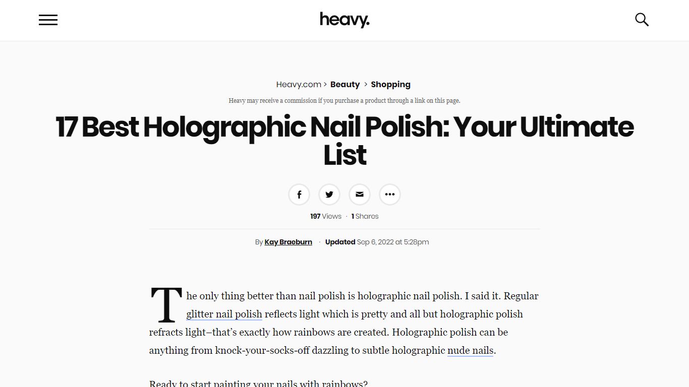 17 Best Holographic Nail Polish (2022) | Heavy.com