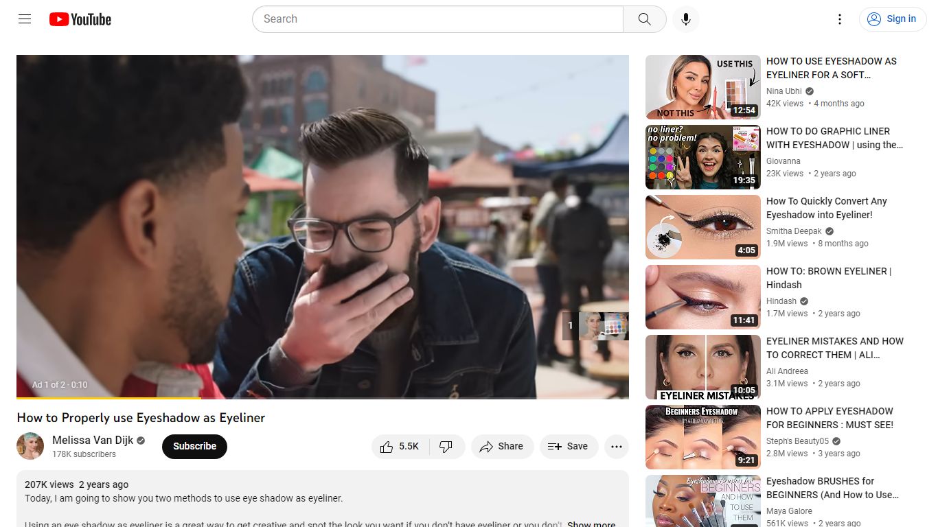How to Properly use Eyeshadow as Eyeliner - YouTube