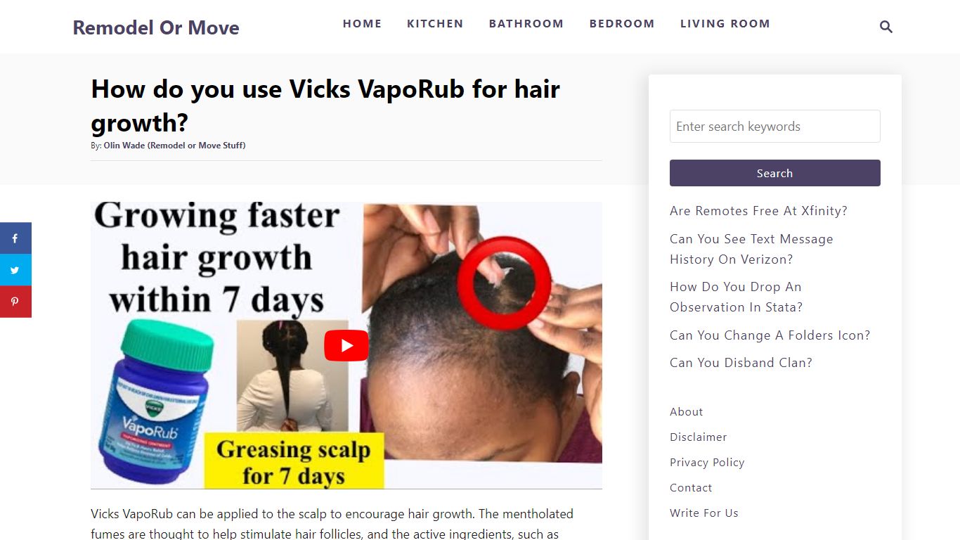 Vicks Vaporub For Hair Growth Beauty Tips