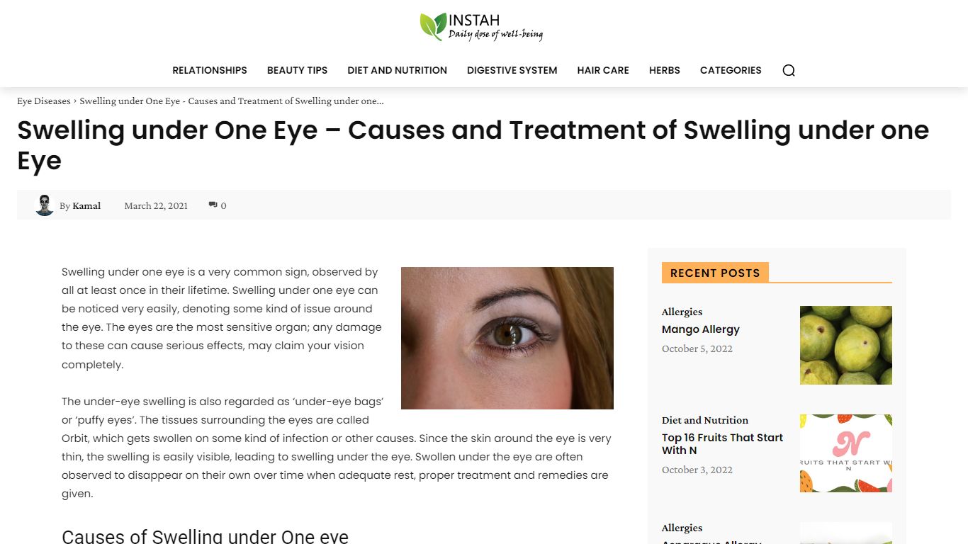 what-causes-swelling-under-one-eye-beauty-tips