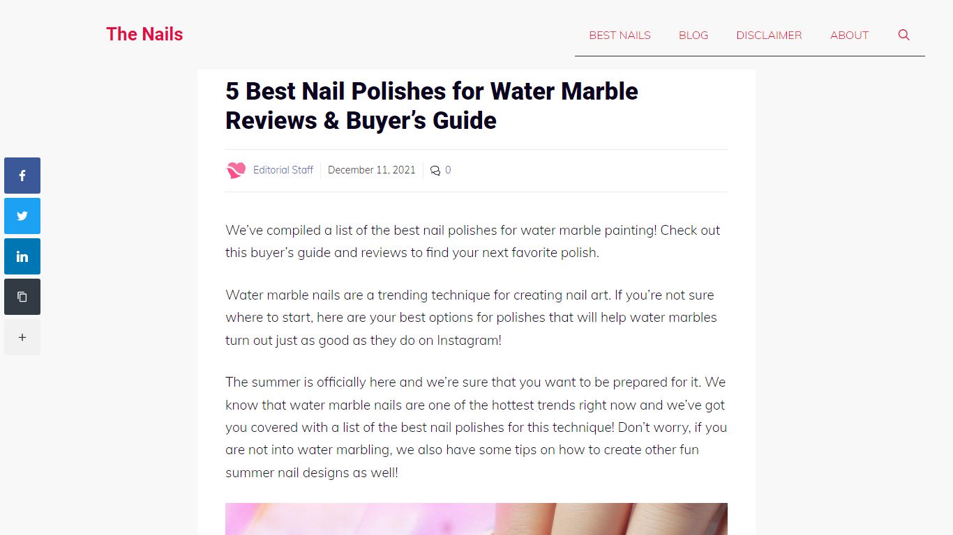 5 Best Nail Polishes for Water Marble Reviews & Buyer’s Guide
