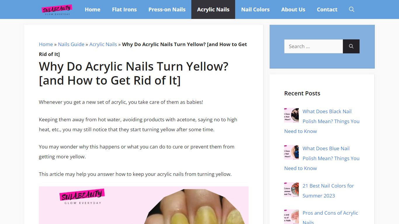 Why Do Acrylic Nails Turn Yellow? [and How to Get Rid of It]