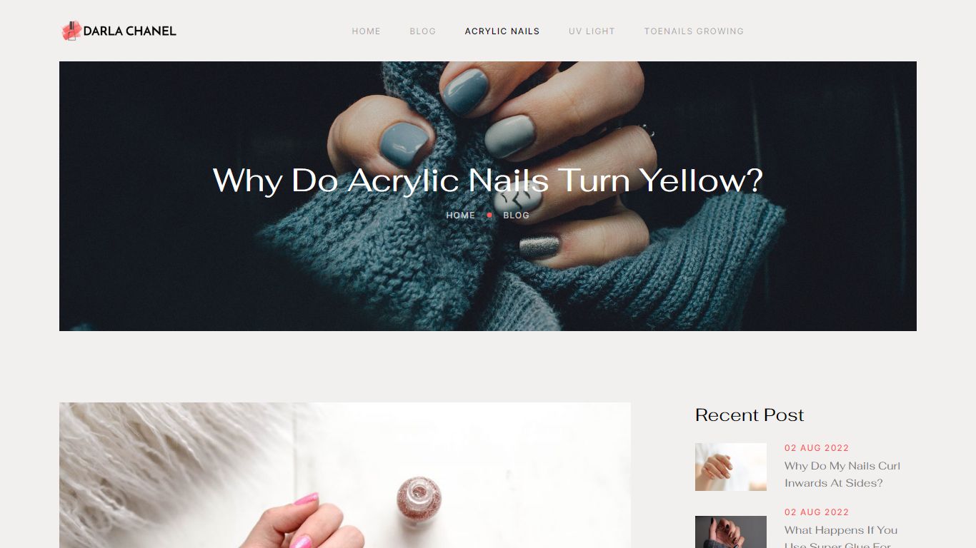 Why Do Acrylic Nails Turn Yellow? – Darla Chanel