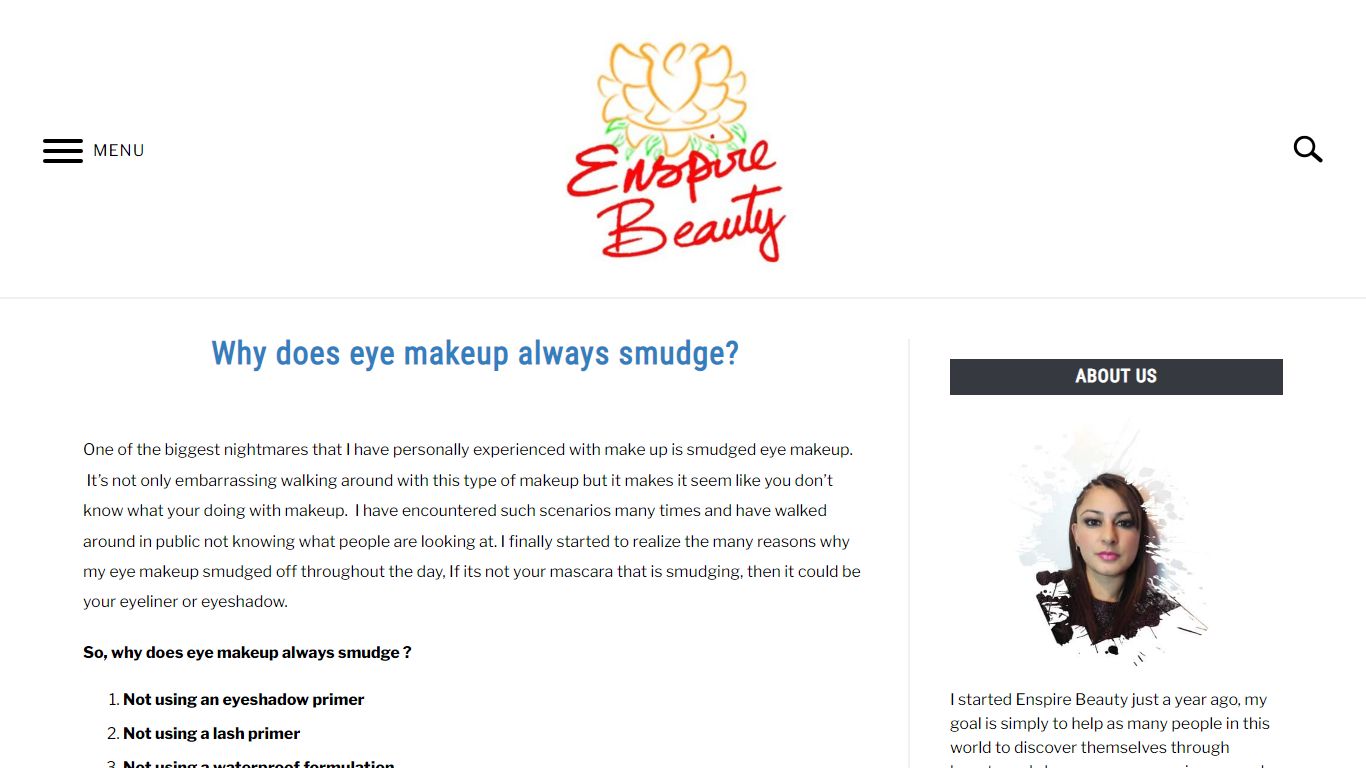 Why does eye makeup always smudge? - Enspire Beauty