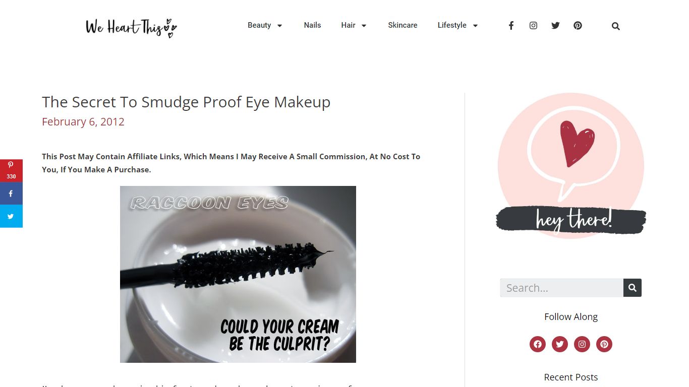 The Secret to Smudge Proof Eye Makeup - we heart this