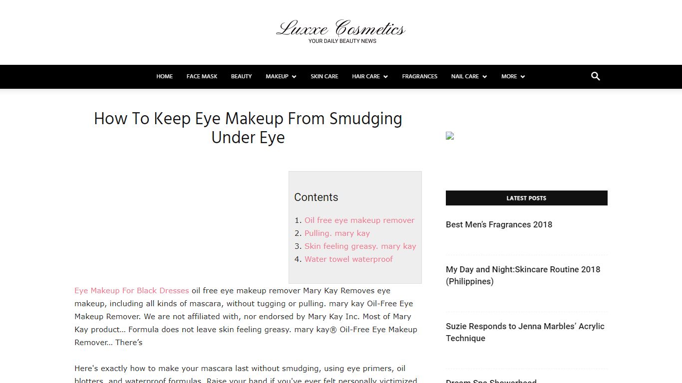 How To Keep Eye Makeup From Smudging Under Eye - Luxxe Cosmetics